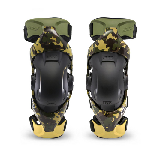 POD Active CAMO Style knee brace Left and Right Front View