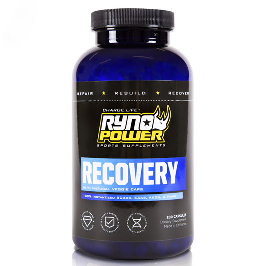 RYNOPOWER RECOVERY Post-Workout Supplement | 33 Servings (200 Capsules)