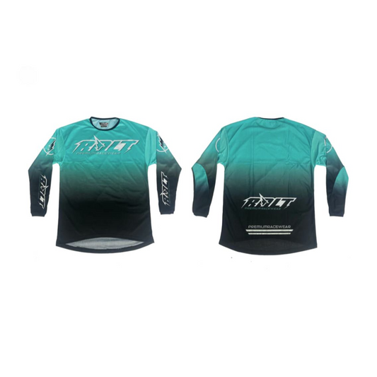 Bolt Everywear Aqua Jersey Front and Back