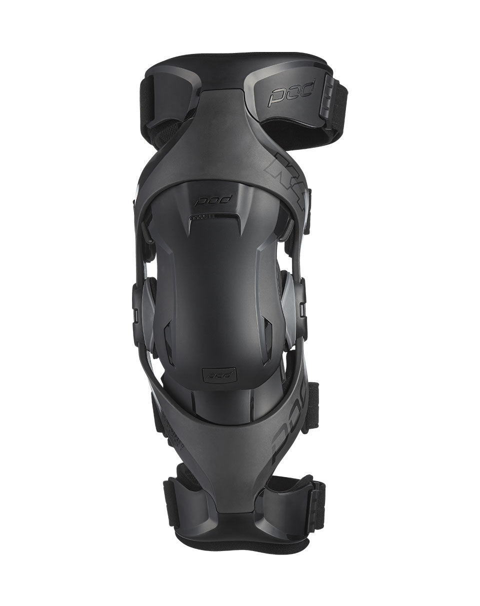 POD Active K4 Impact Modified Knee Brace Graphite/Black Front View
